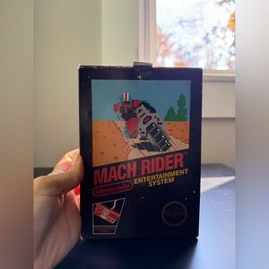 Nintendo NES Mach Rider Game Black Box With Manual Test Market Rare